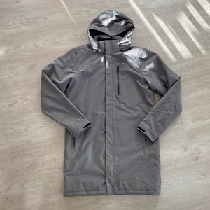 EDDIE BAUER Men's Tall Grey Waterproof Jacket Mainstay 2.0 Insulated Trench